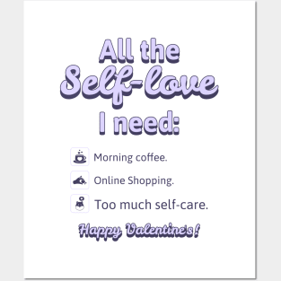 Checklist to Celebrate Self Love - All The Self-Love I Need Posters and Art